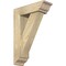Ekena Millwork Traditional Traditional Rough Sawn Bracket w/ Offset Brace, Douglas Fir, 6"W x 18"D x 26"H BKT0604X18X26TRA01RDF - alternate 1